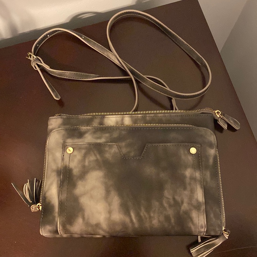 Big Buddha Grey Cross Body Purse